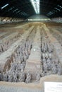 Exhibition of the famous Chinese Terracotta Army in Xian China Royalty Free Stock Photo